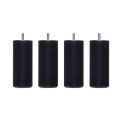 4 pieds cylindriques bois