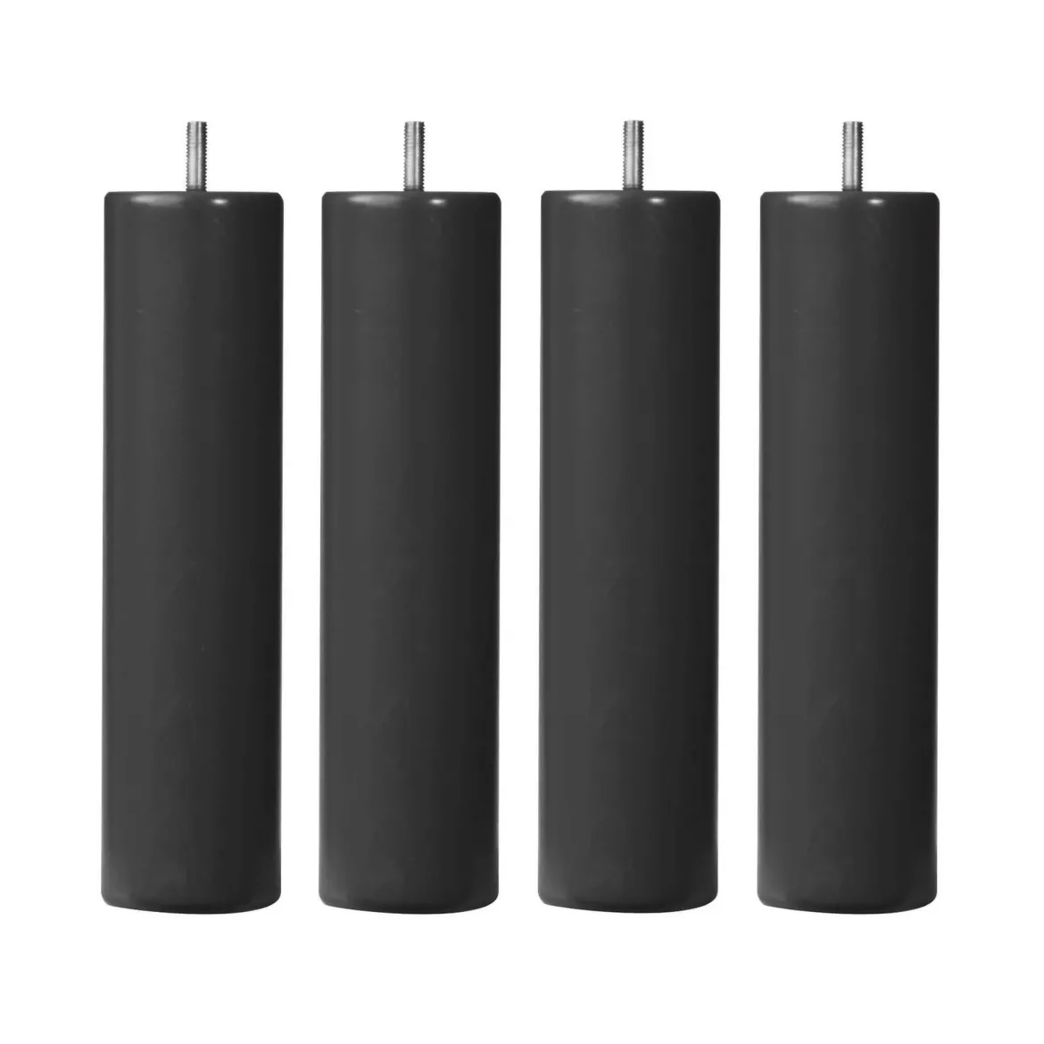 4 pieds cylindriques bois