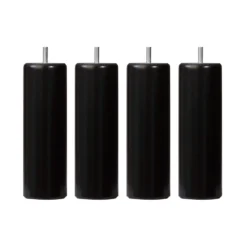 4 pieds cylindriques bois