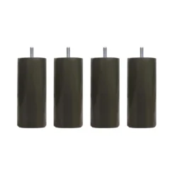 4 pieds cylindriques bois