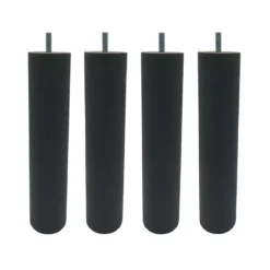 4 pieds cylindriques bois