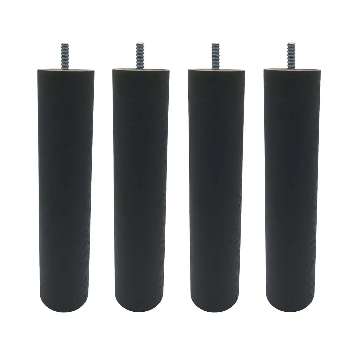 4 pieds cylindriques bois