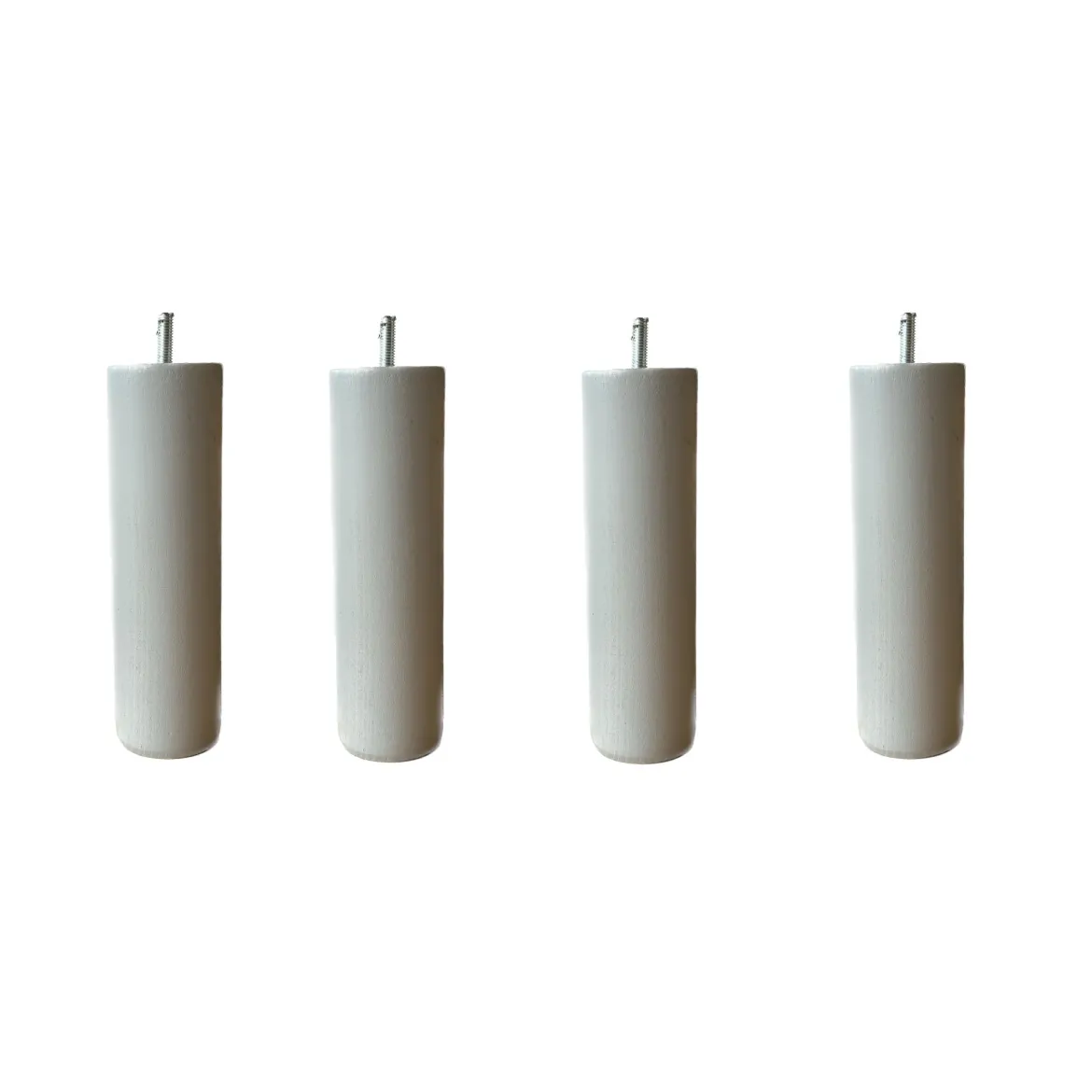 4 pieds cylindriques bois