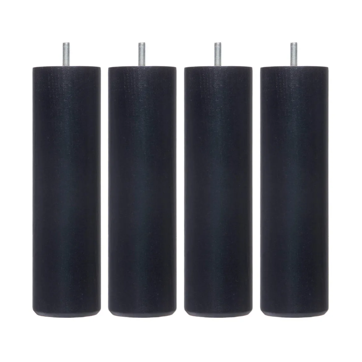 4 pieds cylindriques bois
