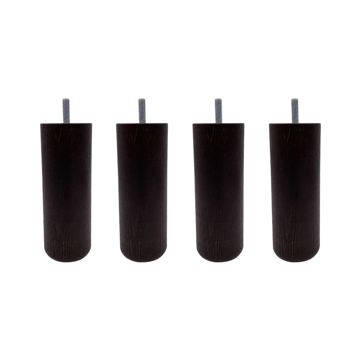 4 pieds cylindriques bois