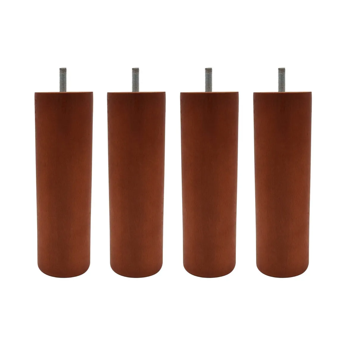 4 pieds cylindriques bois