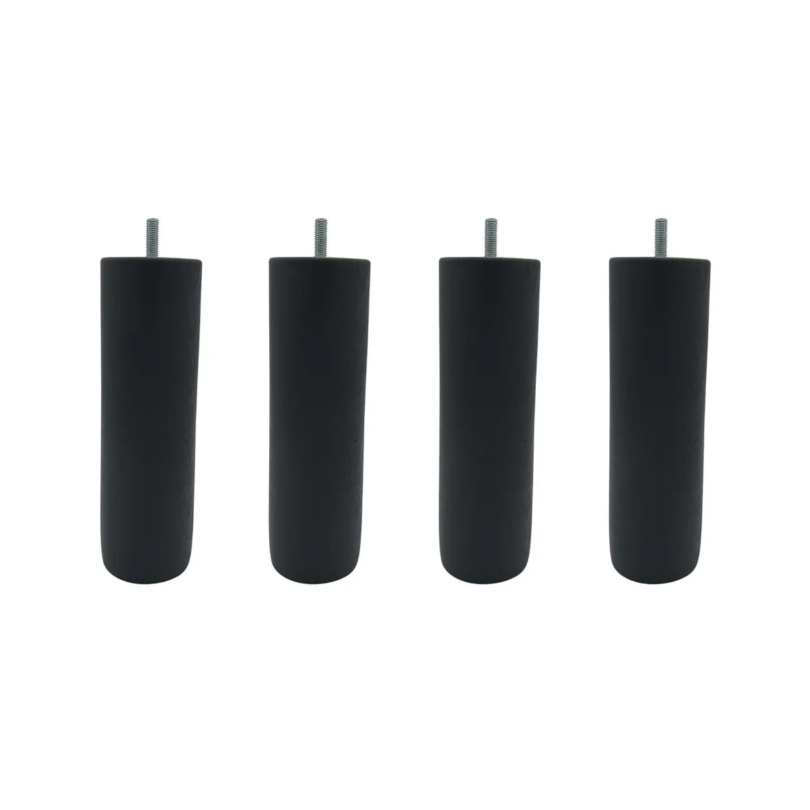 4 pieds cylindriques bois