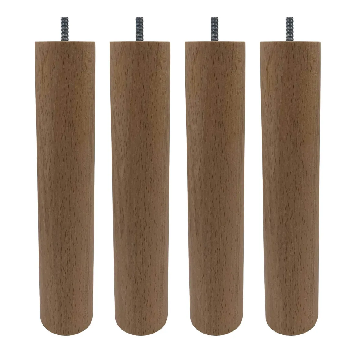 4 pieds cylindriques bois