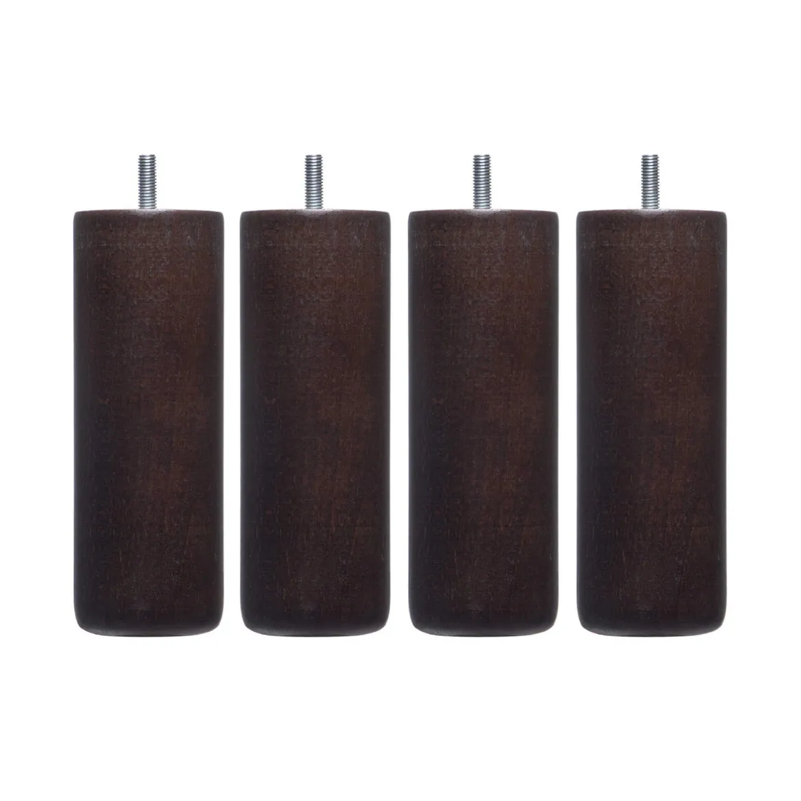 4 pieds cylindriques bois