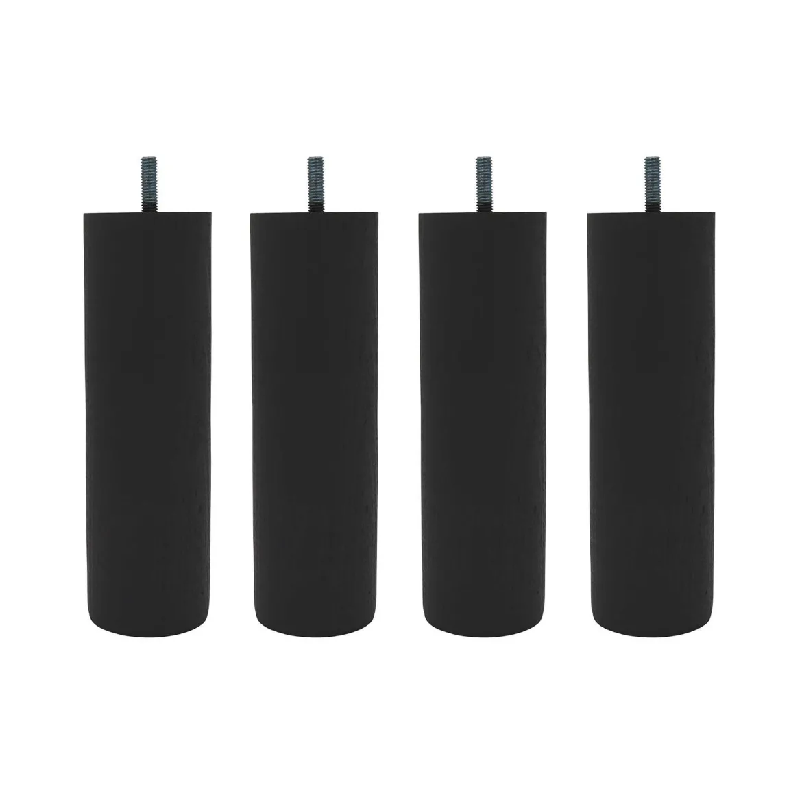 4 pieds cylindriques bois