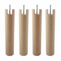 4 pieds cylindriques pour cadre à lattes 30 cm