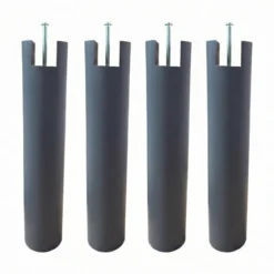 4 pieds cylindriques pour cadre à lattes 30 cm