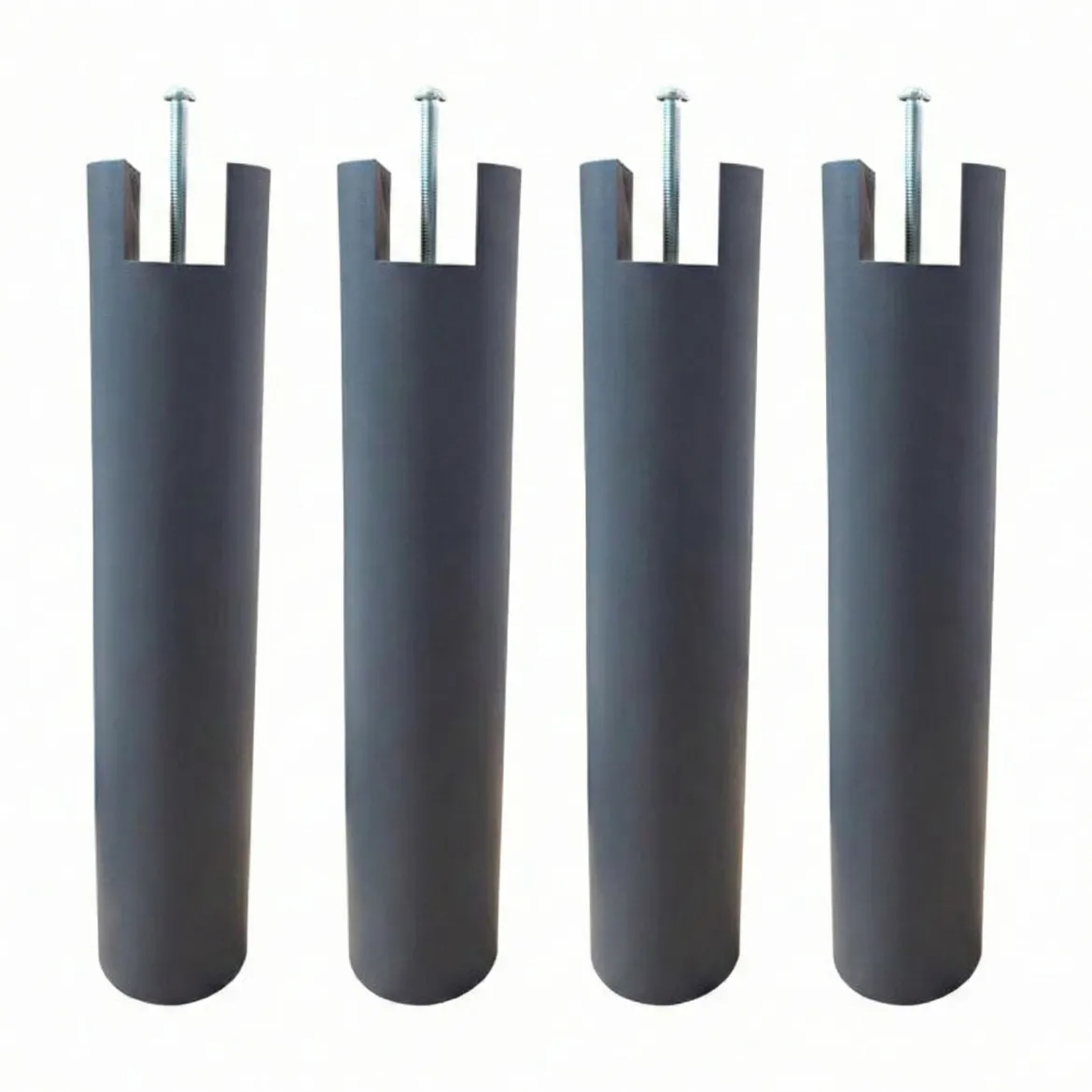 4 pieds cylindriques pour cadre à lattes 30 cm