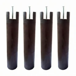 4 pieds cylindriques pour cadre à lattes 30 cm