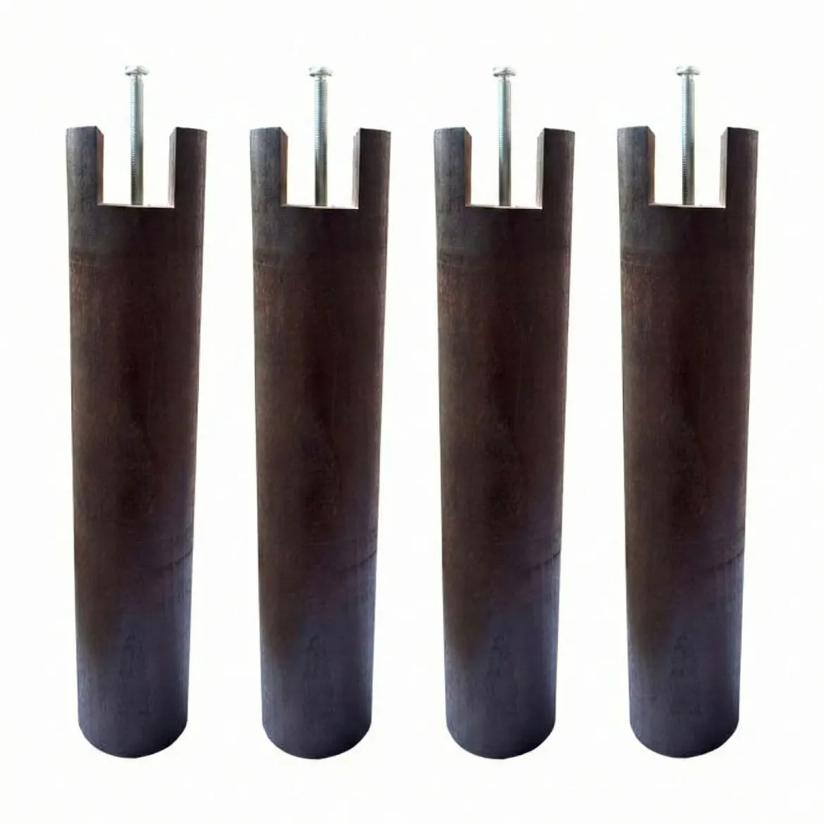 4 pieds cylindriques pour cadre à lattes 30 cm