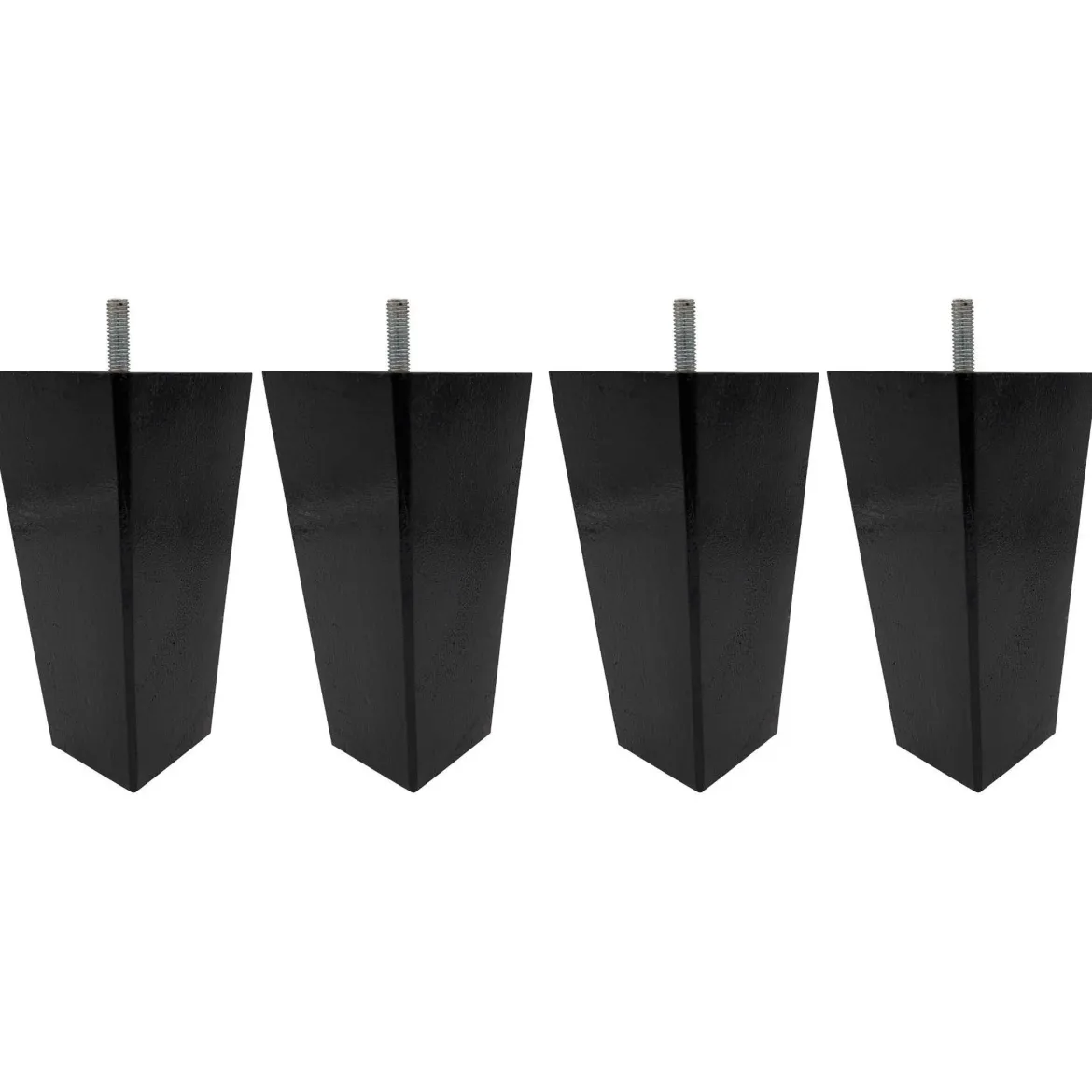 4 pieds fuseau tronqué bois 15 cm
