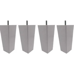4 pieds fuseau tronqué bois 15 cm