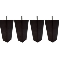 4 pieds fuseau tronqué bois 15 cm