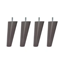 4 pieds scandinaves bois 15 cm