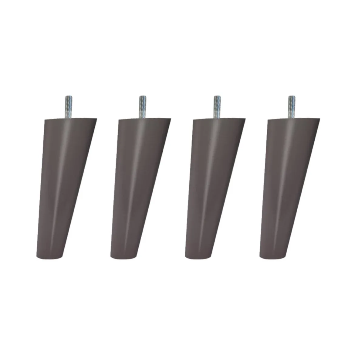 4 pieds scandinaves bois 15 cm