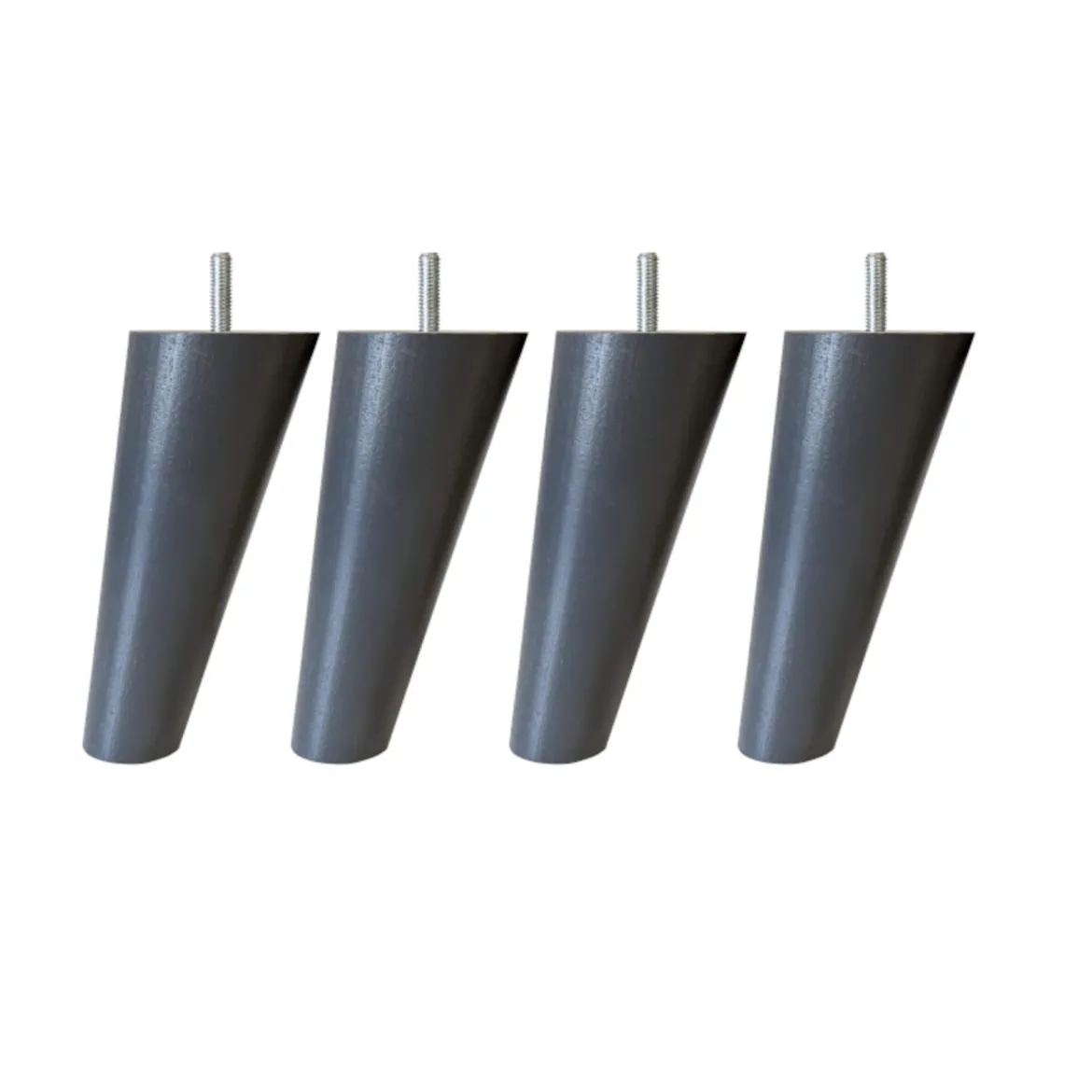 4 pieds scandinaves bois 15 cm