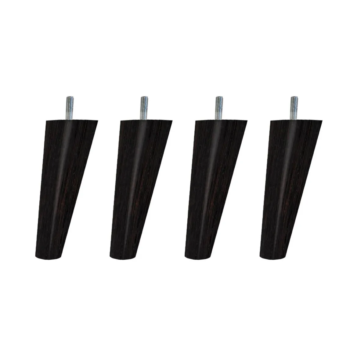 4 pieds scandinaves bois 15 cm