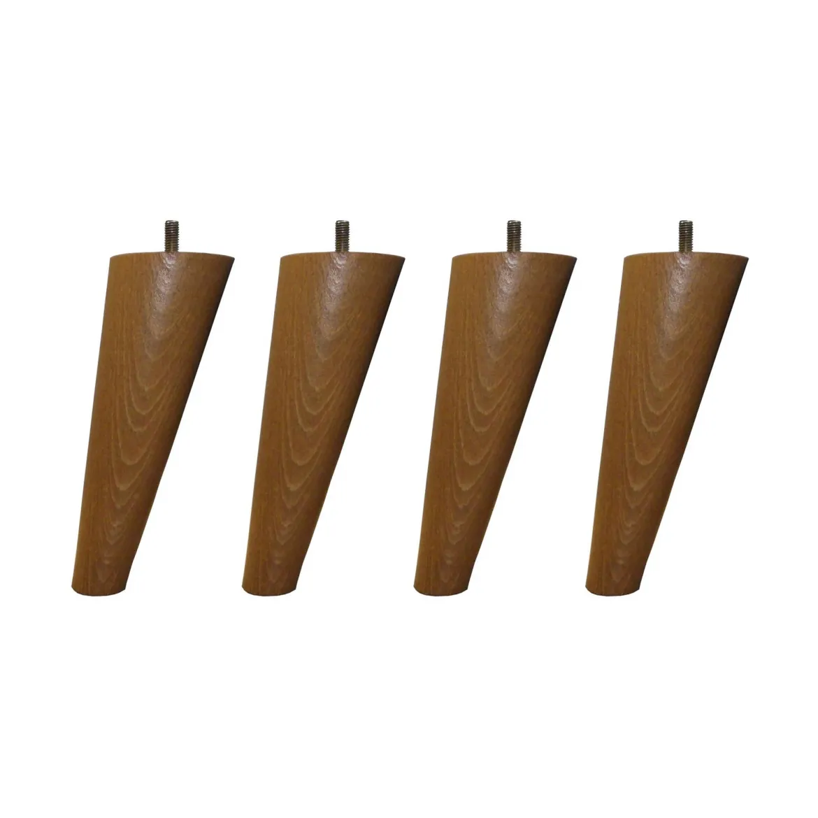 4 pieds scandinaves bois 15 cm