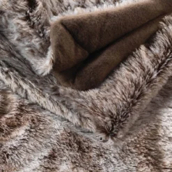 Plaid imitation fourrure Antartic