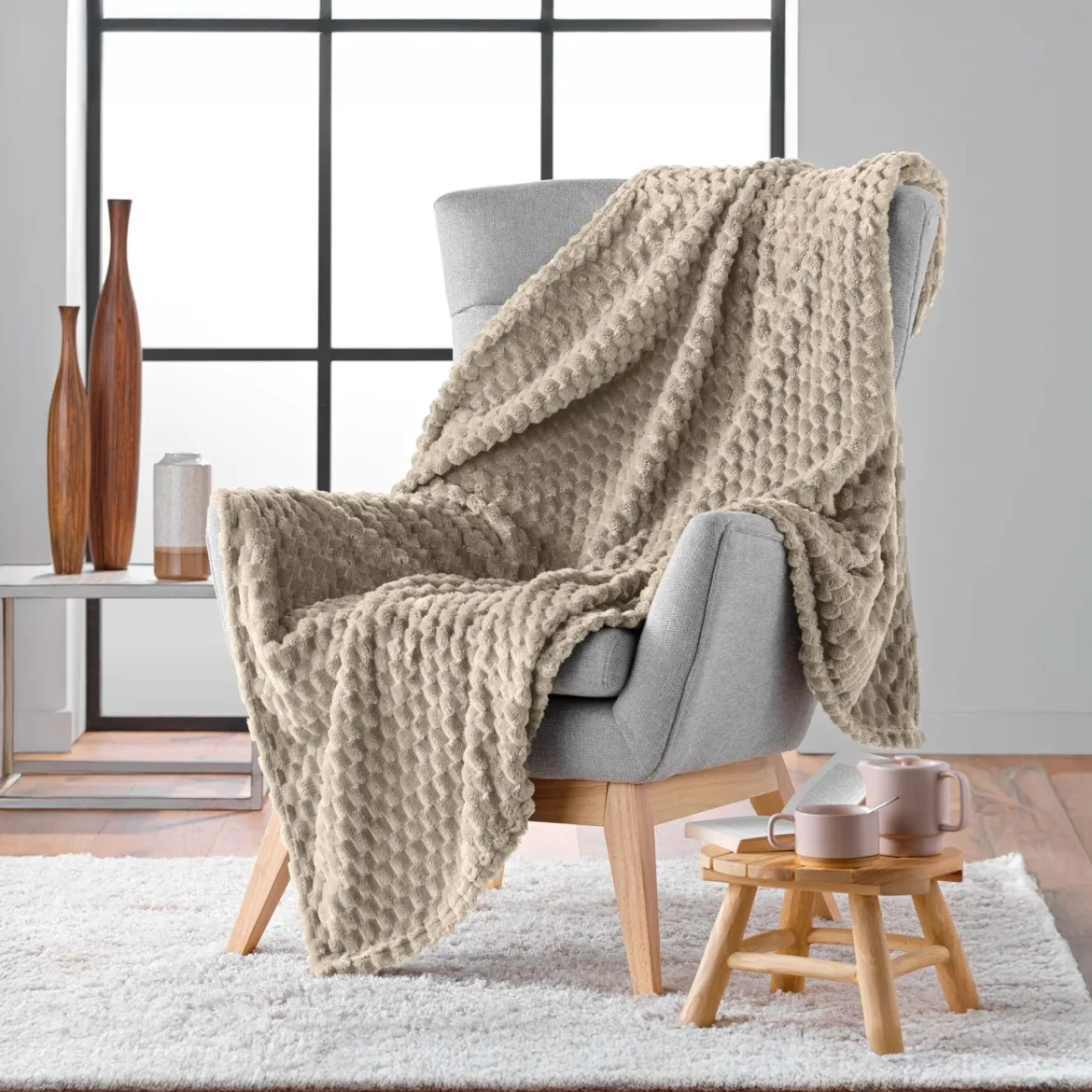 Plaid polaire cocooning 125x150 Mini Frosty