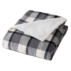 Plaid tartan sherpa chaud 125x150 Écossais