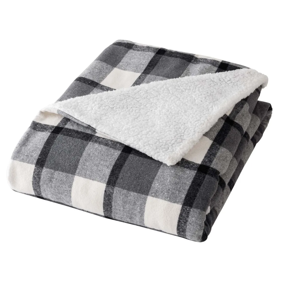 Plaid tartan sherpa chaud 125x150 Écossais