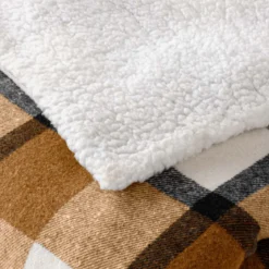 Plaid tartan sherpa chaud 125x150 Écossais