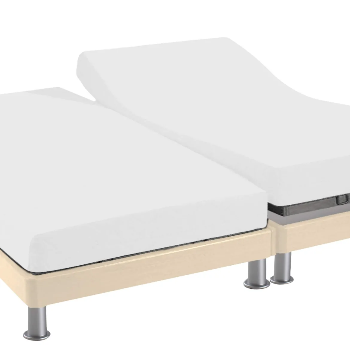 Protège matelas anti-acariens Microstop molleton imperméable - bonnet 30 cm TPR pour sommier articulé