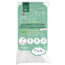 Protège matelas bébé éponge coton 100% imperméable et anti-acariens
