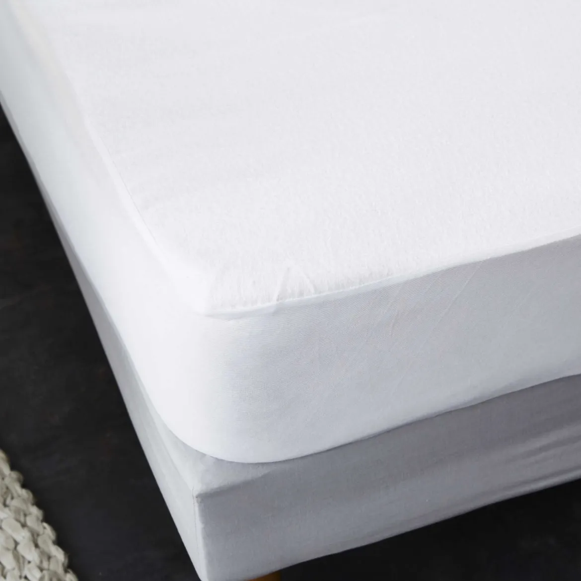 Protège matelas 100% coton anti-rétrécissement absorbant silencieux et respirant