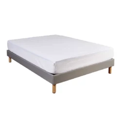 Protège matelas molleton 100% coton - bonnet 30 cm