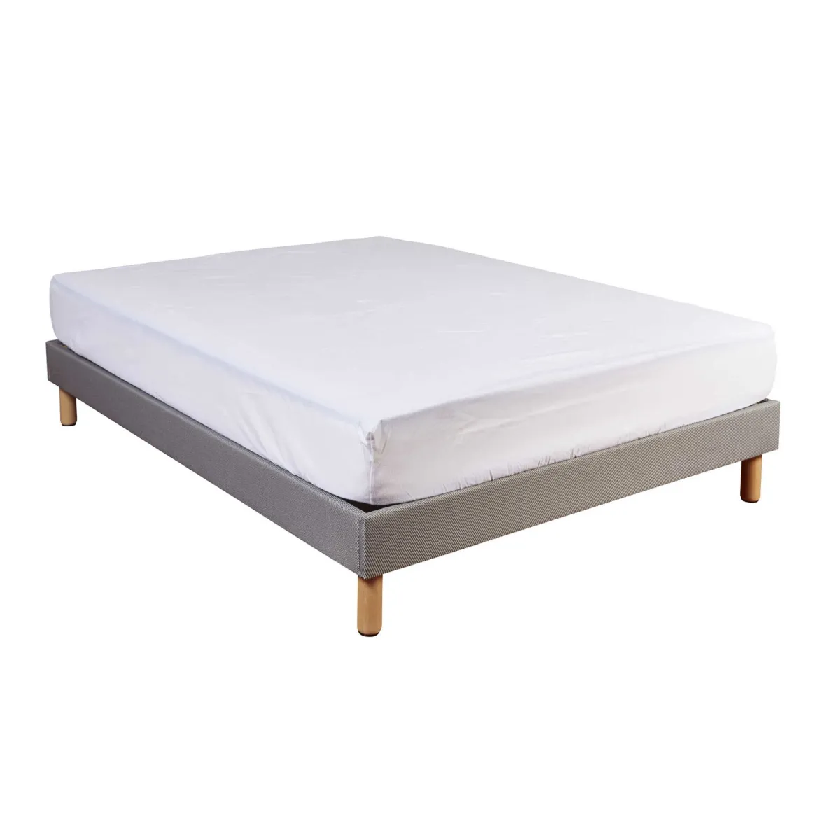 Protège matelas molleton 100% coton - bonnet 30 cm