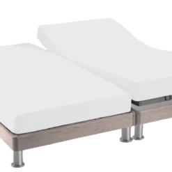 Protège matelas molleton 100% coton - bonnet 30 cm TPR pour sommier articulé