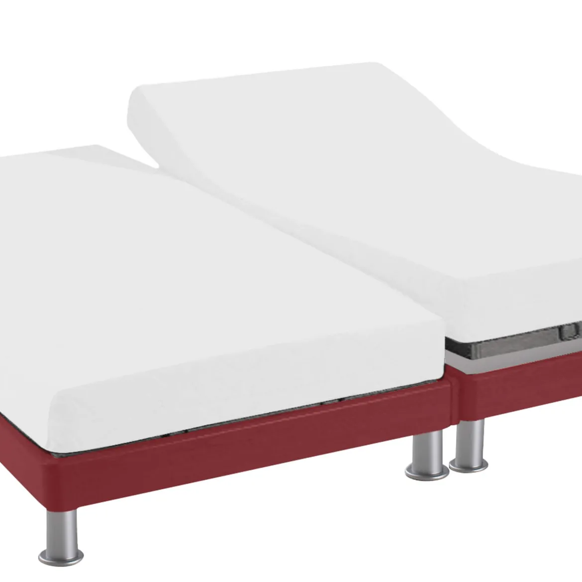 Protège matelas molleton imperméable - bonnet 30 cm TPR pour sommier articulé
