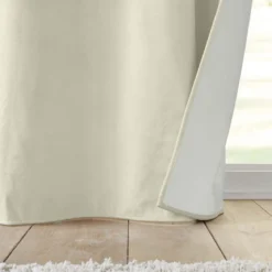 Rideau isolant thermique velours naturel 140x260 Polarchic