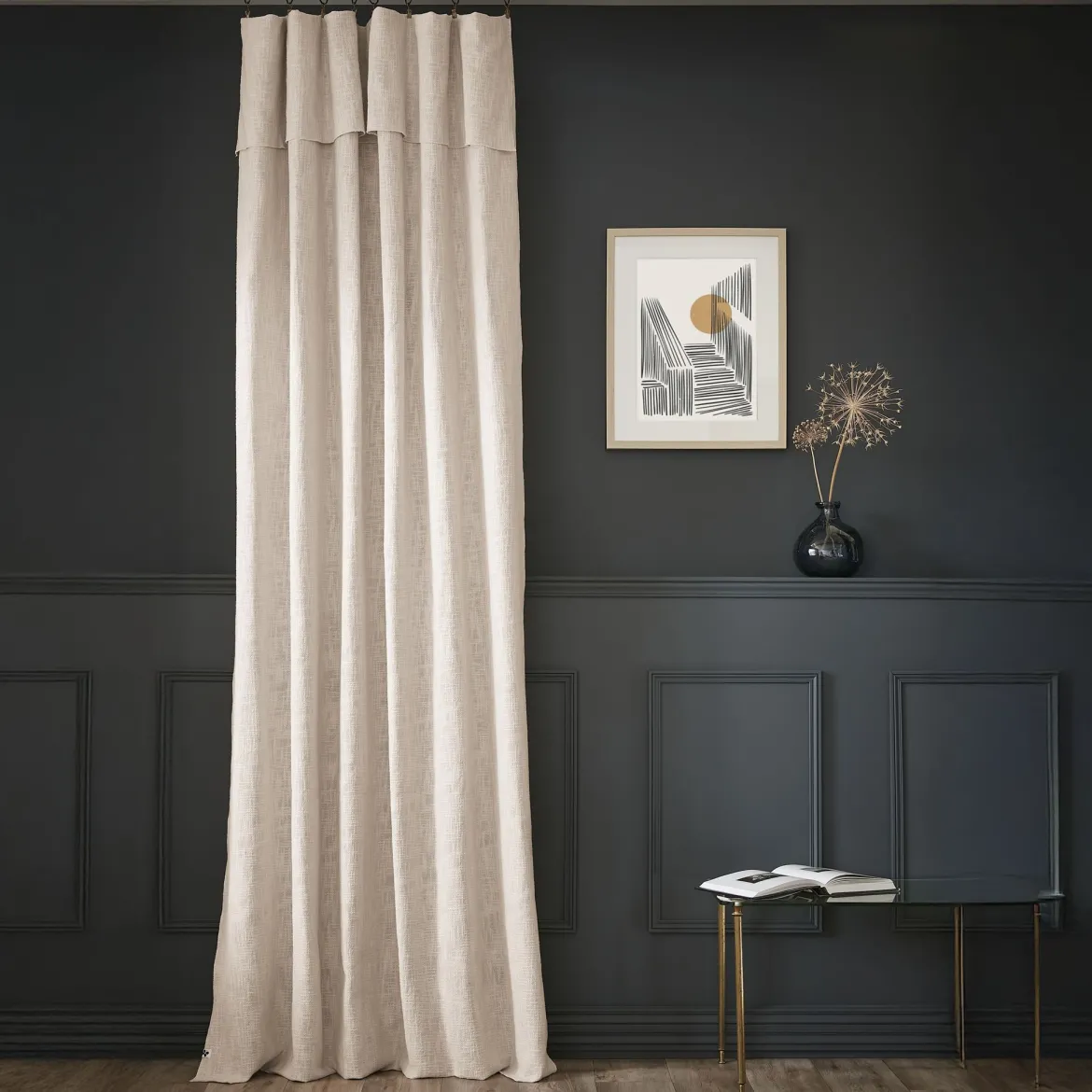 Rideau tamisant coton 140x270 Sixtine
