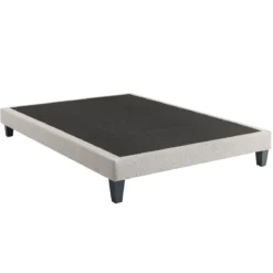 Sommier déco tapissier en tissu bouclette Nuage