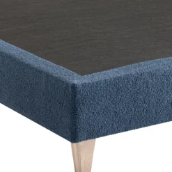 Sommier déco tapissier en tissu bouclette Nuage