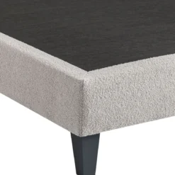 Sommier déco tapissier en tissu bouclette Nuage
