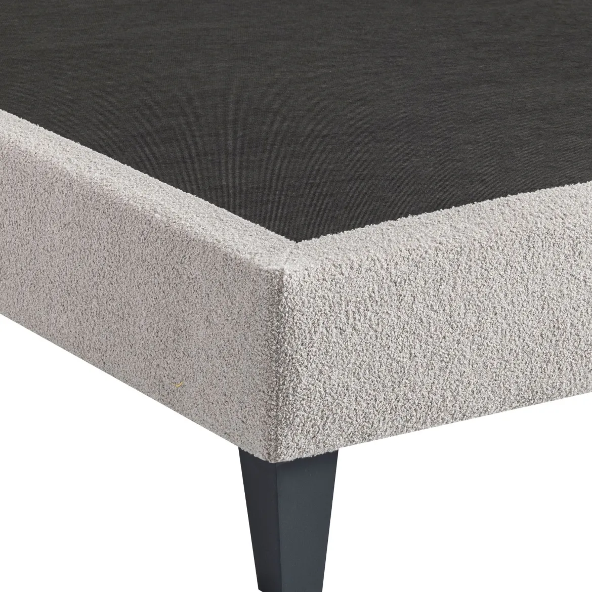 Sommier déco tapissier en tissu bouclette Nuage