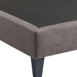 Sommier déco tapissier en tissu bouclette Nuage