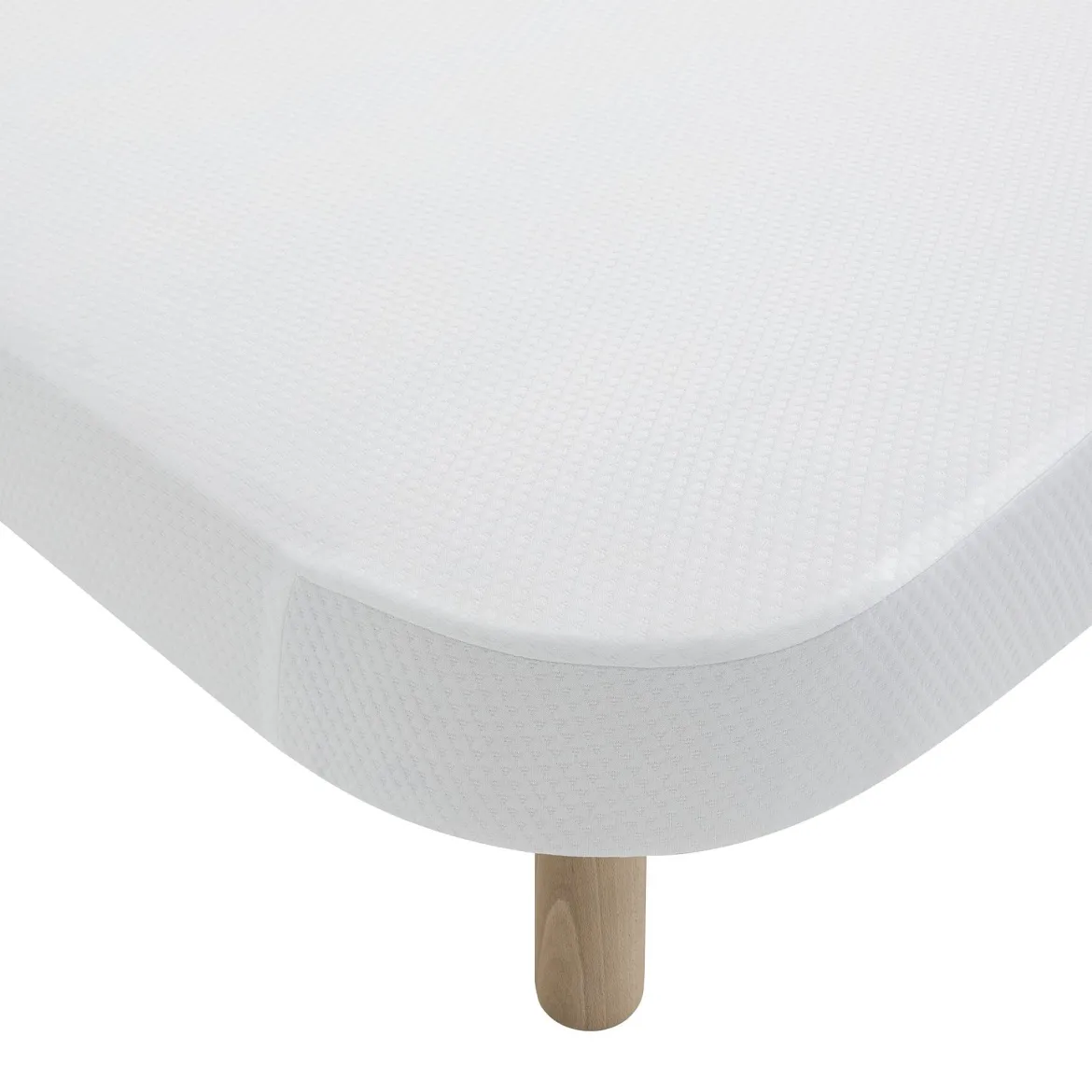 Sommier demi-corbeille tapissier blanc 13 cm Lune - SOMEO