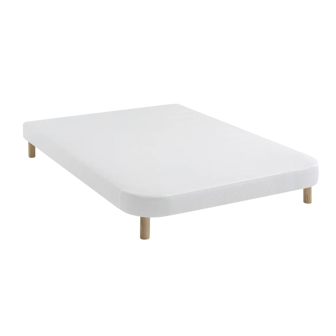 Sommier demi-corbeille tapissier blanc 13 cm Lune - SOMEO
