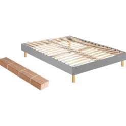 Sommier kit déco en bois massif - Merinos