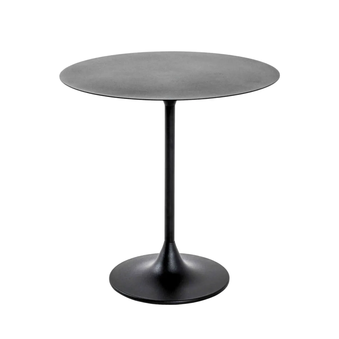 Table de chevet avec plateau en métal noir - CH15046